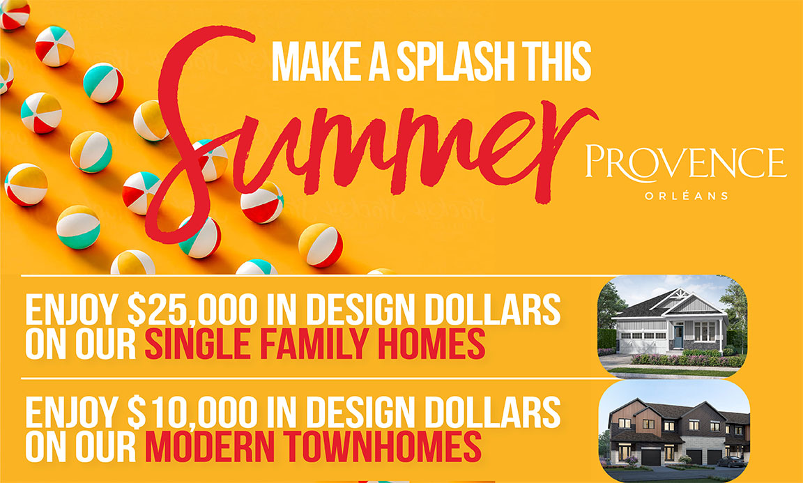 Clarence Crossing Community, eQ Homes Ottawa