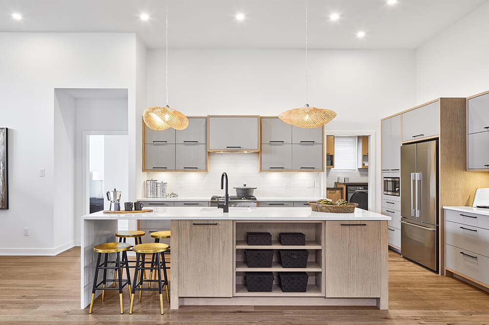 Modern kitchen design inspiration from an eQ Homes model home