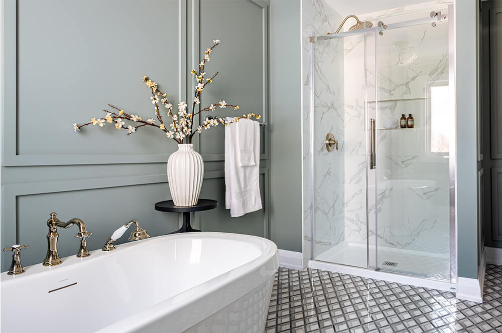 Luxury bathroom design inspiration from an eQ Homes model home