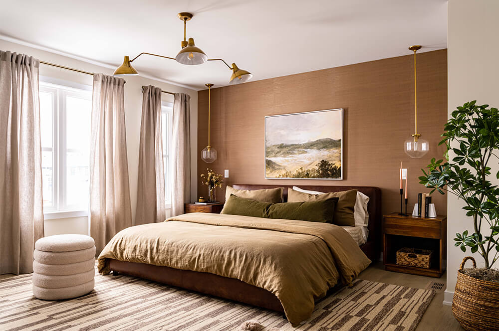 Modern bathroom finishes in an eQ Homes design studio selection