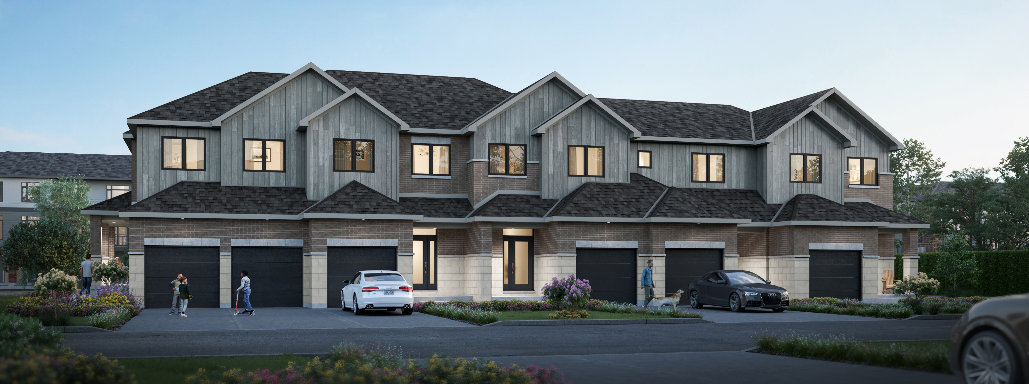 Modern townhomes at Panorama