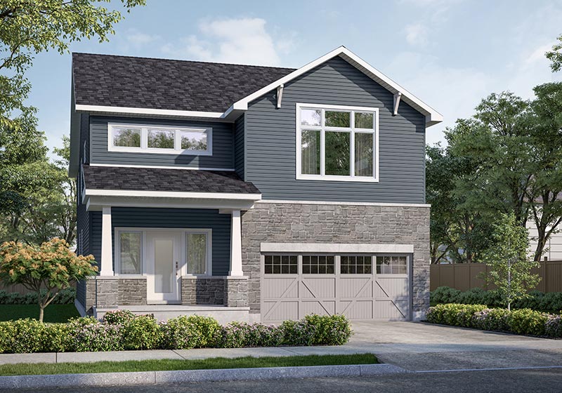 The Oliver Elevation B Rendering