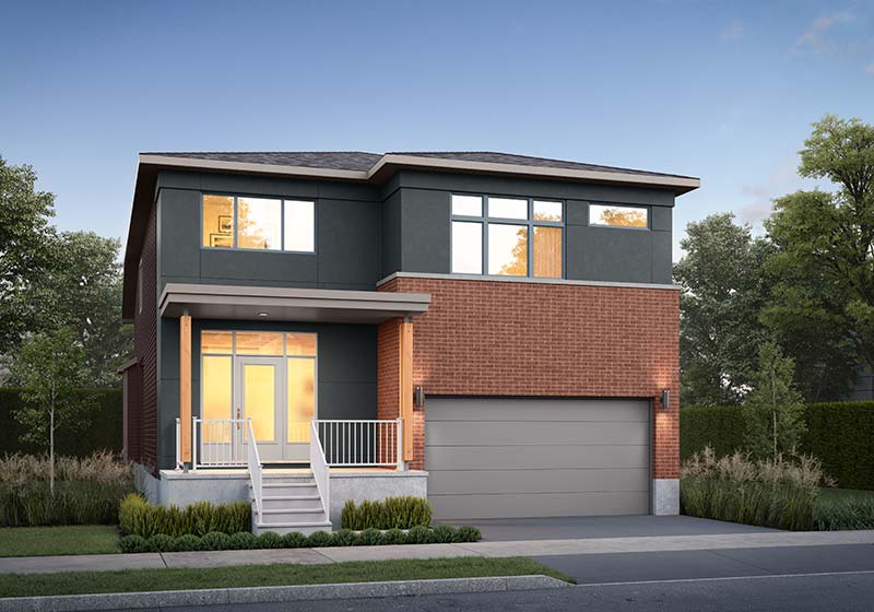 The Oliver EC Elevation C Rendering