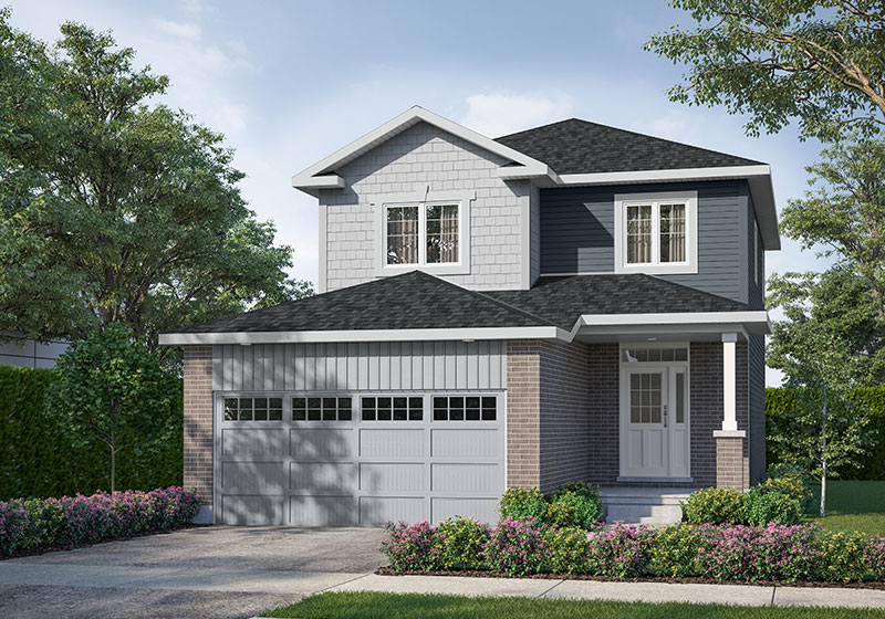 The Hamilton Elevation B Rendering