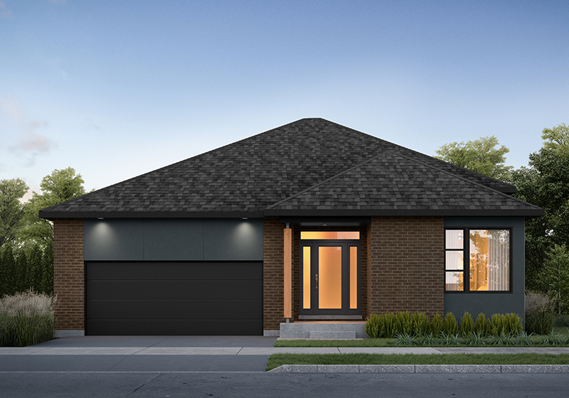 The Willow II EC Elevation C Rendering