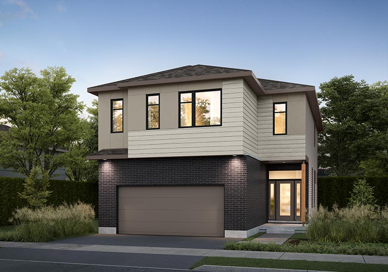 The Piper II EC Elevation C Rendering