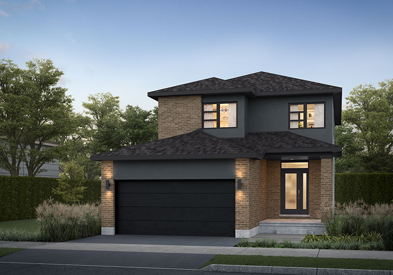 Rendering for The Hamilton - Elevation C