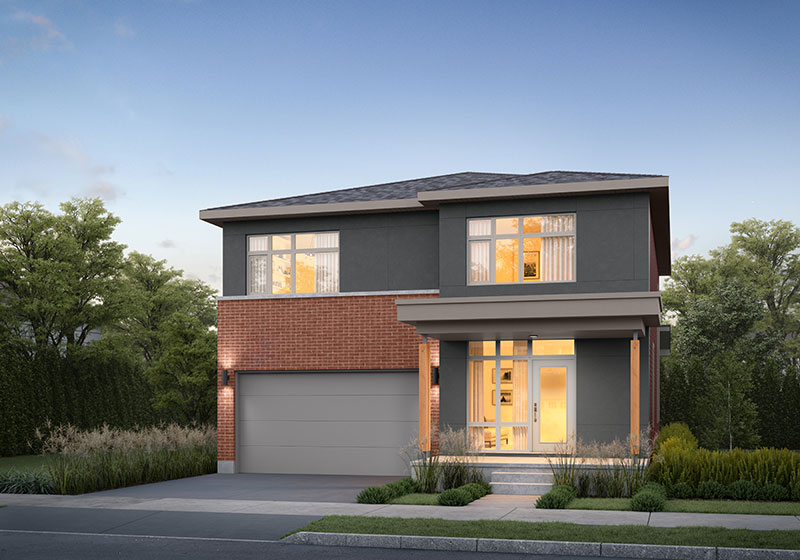 Rendering for The Elliot - Elevation C