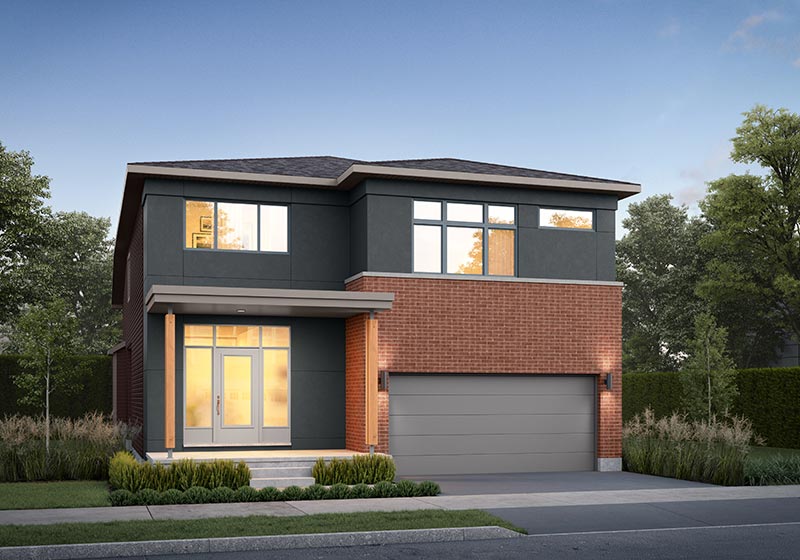 Rendering for The Oliver - Elevation C