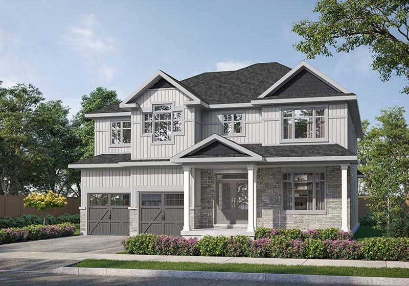 The Riviera Elevation B Rendering