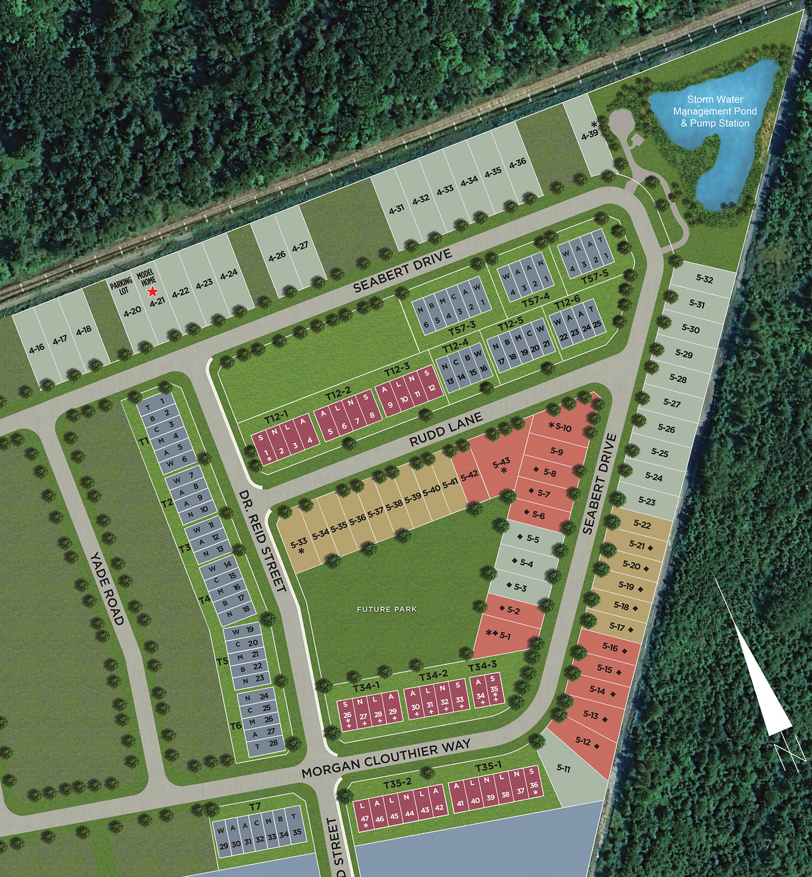 MARSHALL’S BAY site plan